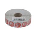 National Checking .75" Circle Trilingual Permanent Red Wednesday Label, PK2000 P7503R